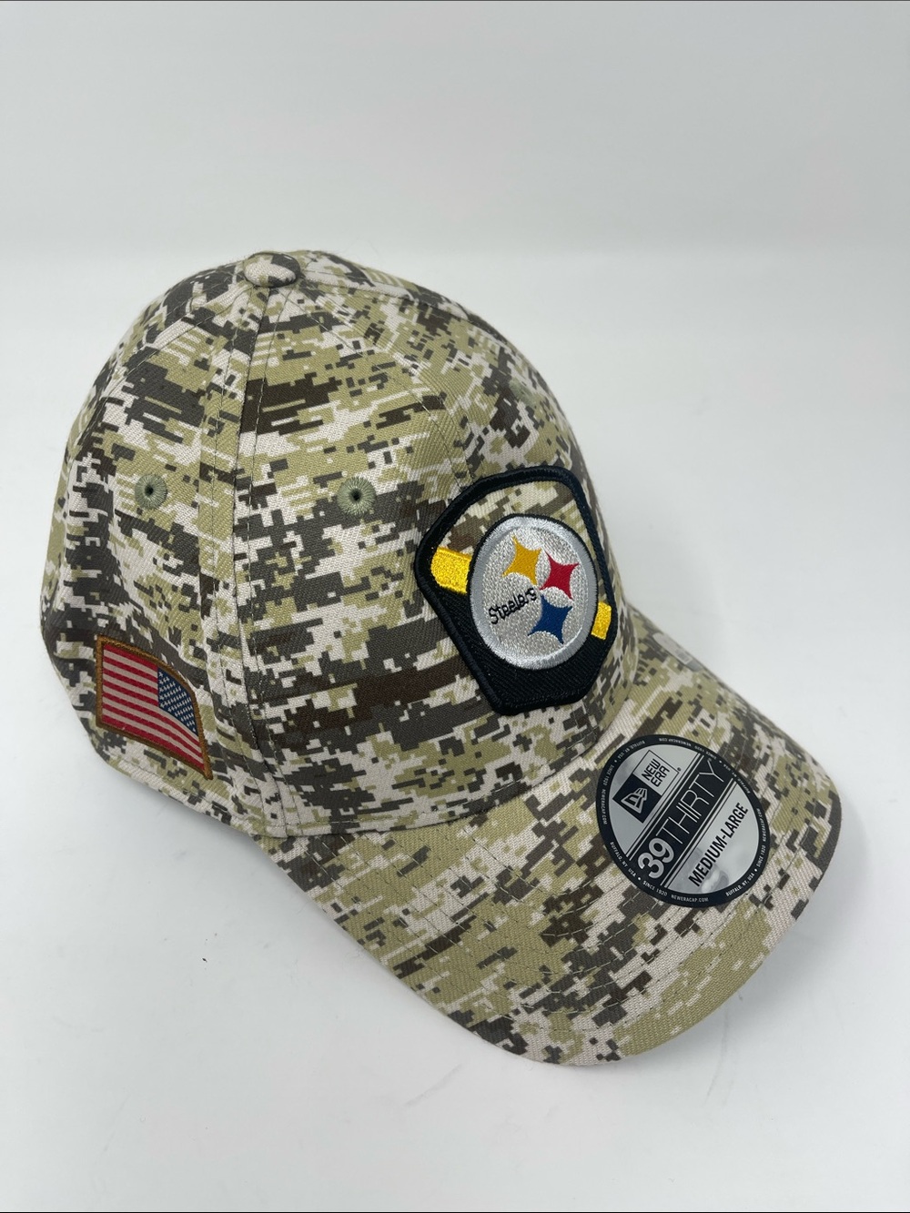 Pittsburgh Steelers New Era Salute to Service Camo Hat M/L